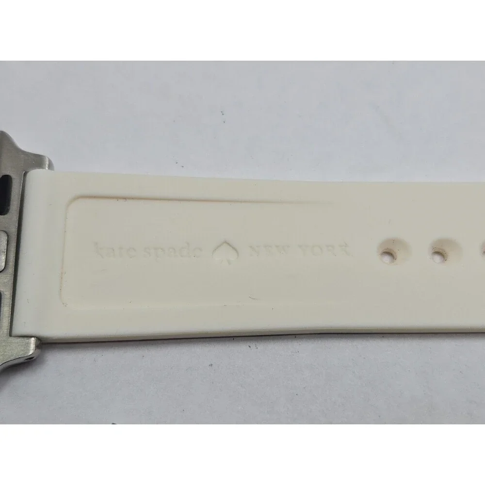 Kate Spade New York Apple Watch Band 38 40 41mm Multicolor Stripe Silicone Strap - Picture 5 of 8